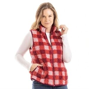 Katydid Plaid Sherpa Vest